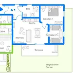 Luxurioeses Rollstuhlgerechtes Ferienapartment A1 Mit Umzaeunten Garten, 65qm דירה אמצברג