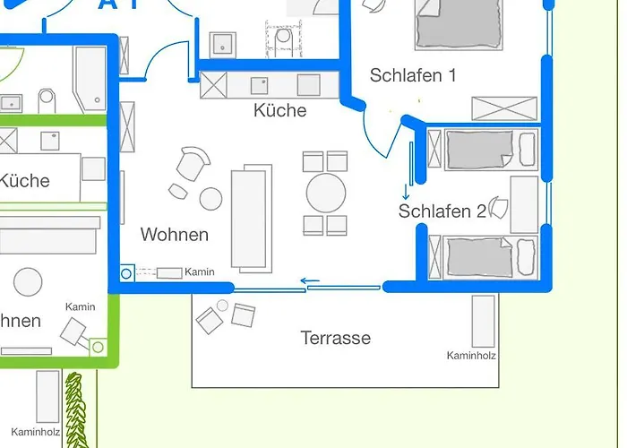 Luxurioeses Rollstuhlgerechtes Ferienapartment A1 Mit Umzaeunten Garten, 65qm Apartment Amtsberg